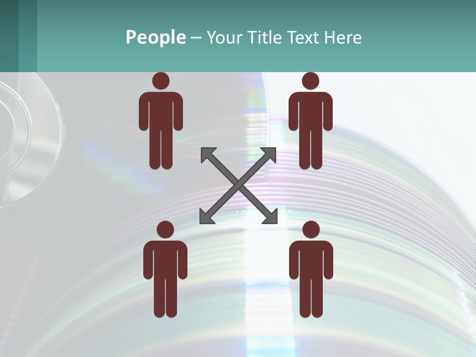 A Cd With A Blurry Image Of A Disc On Top Of It PowerPoint Template