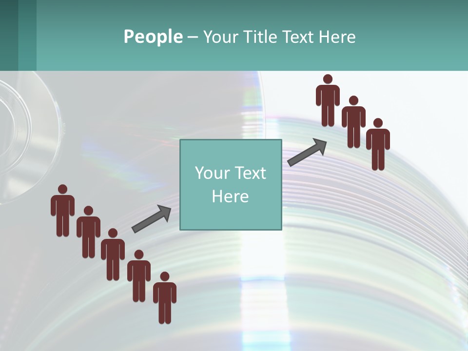 A Cd With A Blurry Image Of A Disc On Top Of It PowerPoint Template
