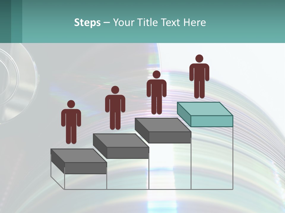 A Cd With A Blurry Image Of A Disc On Top Of It PowerPoint Template