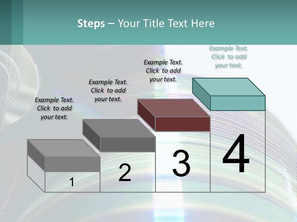 A Cd With A Blurry Image Of A Disc On Top Of It PowerPoint Template