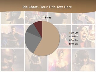 A Collage Of People With Headphones And Microphones PowerPoint Template