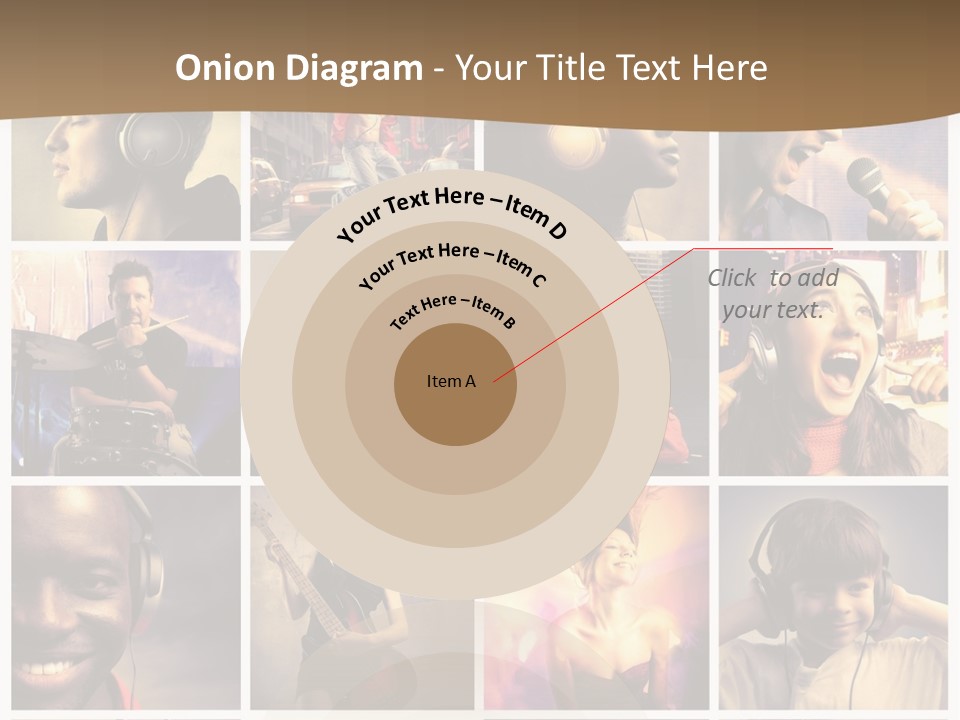 A Collage Of People With Headphones And Microphones PowerPoint Template