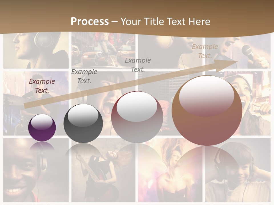 A Collage Of People With Headphones And Microphones PowerPoint Template