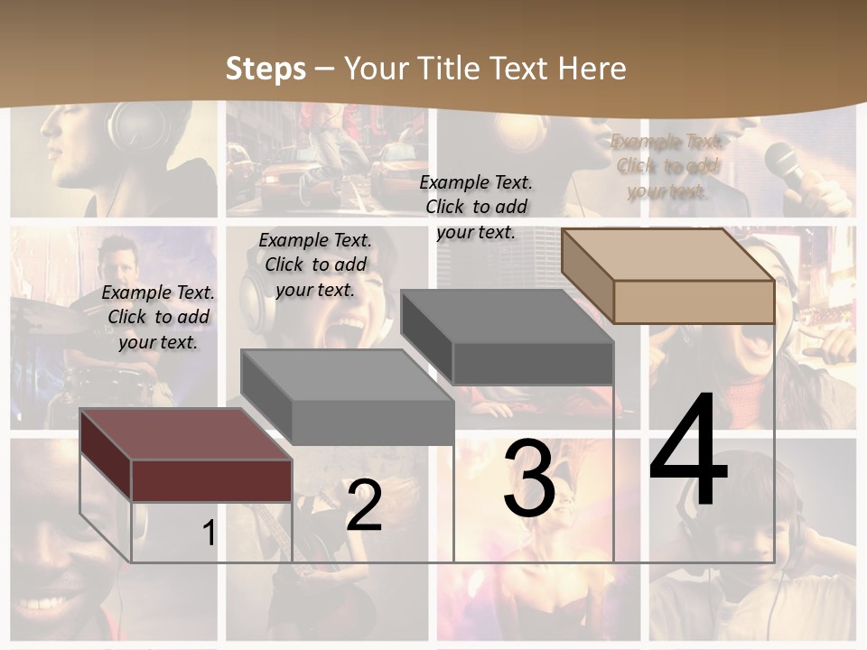 A Collage Of People With Headphones And Microphones PowerPoint Template