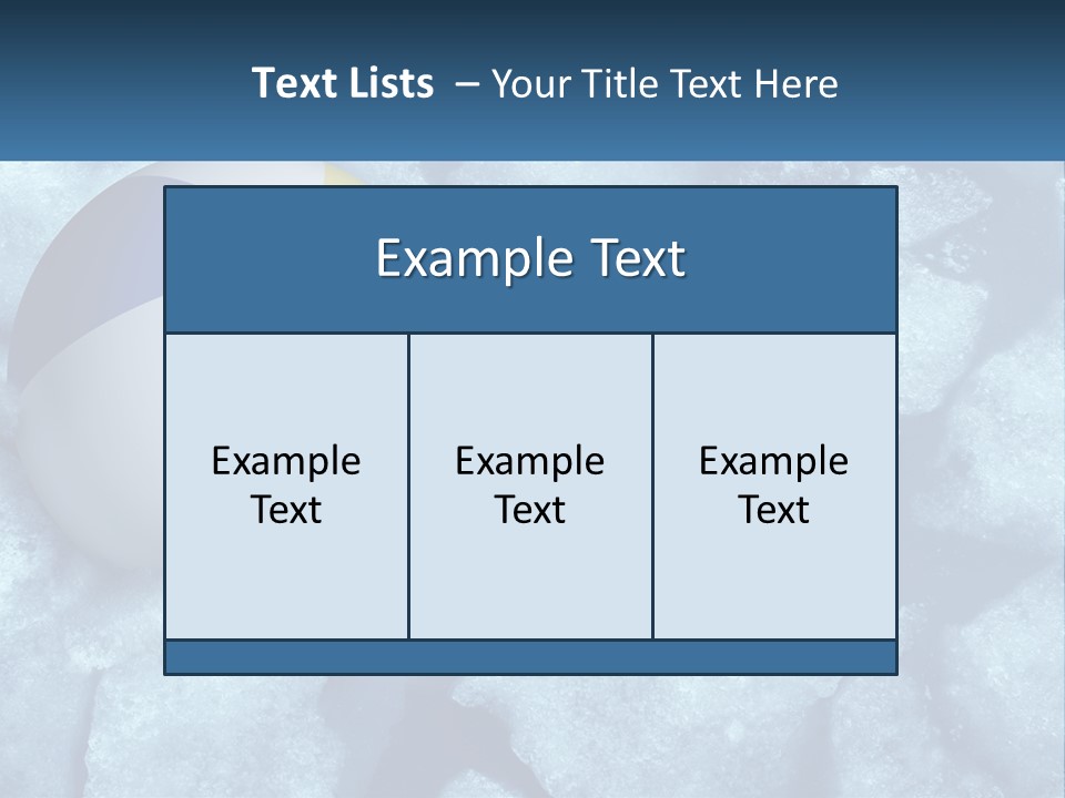 A Beach Ball On Ice With A Blue Sky In The Background PowerPoint Template