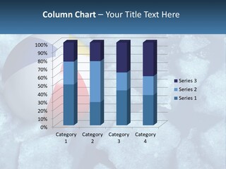 A Beach Ball On Ice With A Blue Sky In The Background PowerPoint Template