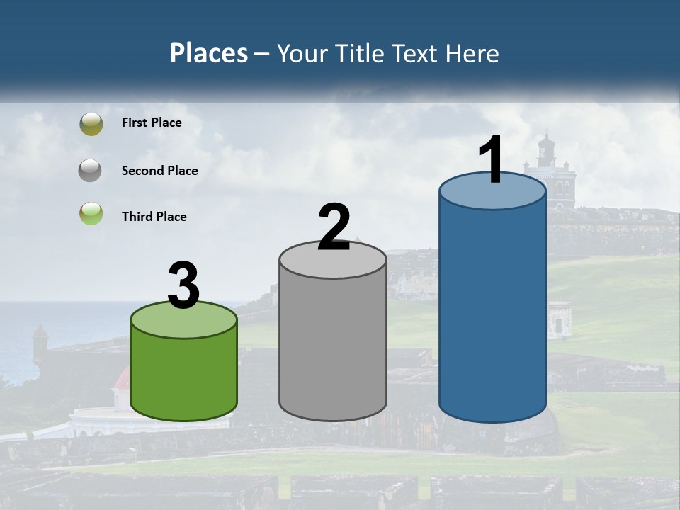 A Castle On Top Of A Hill Near The Ocean PowerPoint Template