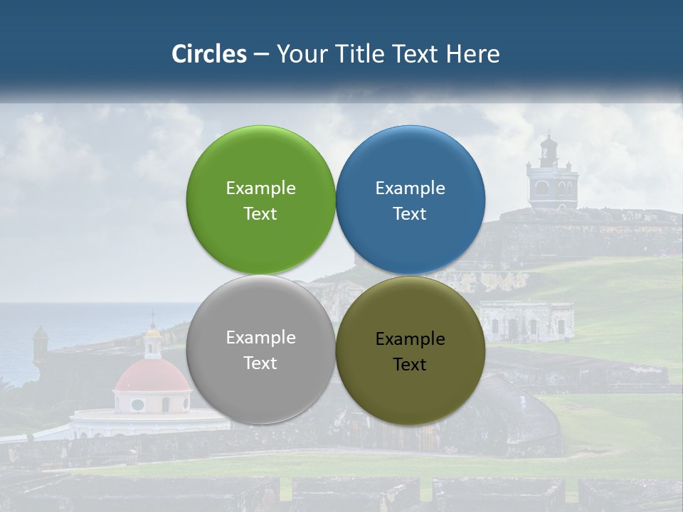 A Castle On Top Of A Hill Near The Ocean PowerPoint Template