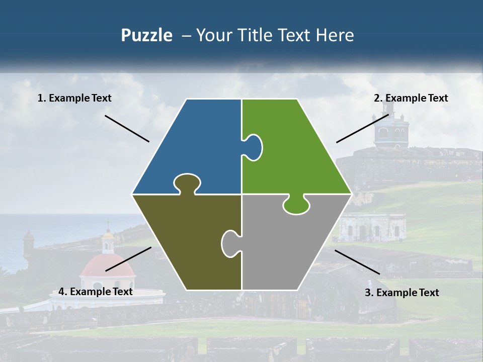 A Castle On Top Of A Hill Near The Ocean PowerPoint Template