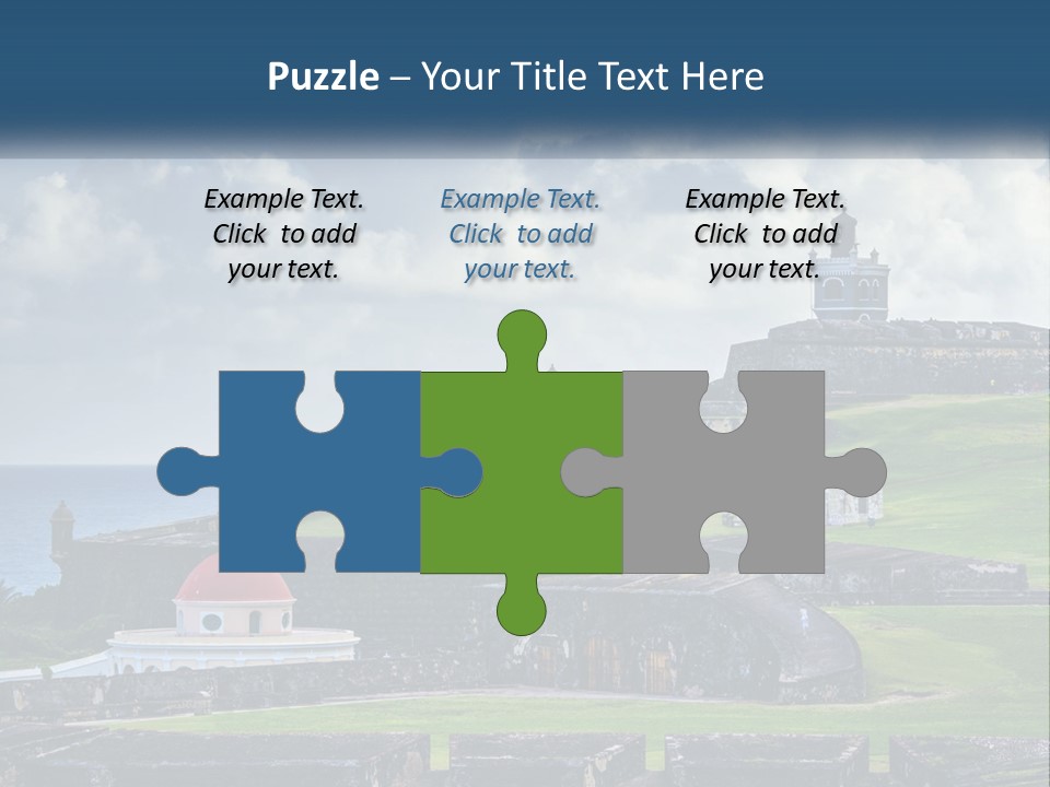 A Castle On Top Of A Hill Near The Ocean PowerPoint Template