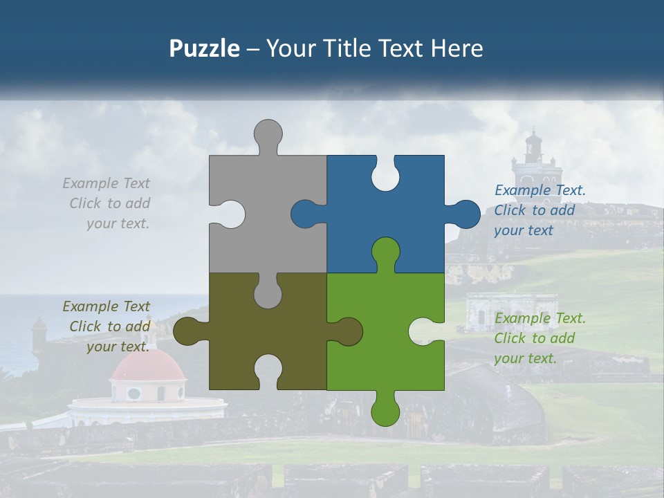 A Castle On Top Of A Hill Near The Ocean PowerPoint Template