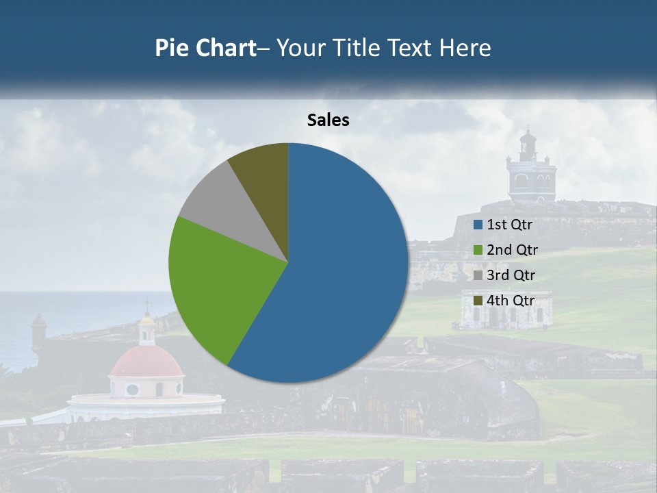 A Castle On Top Of A Hill Near The Ocean PowerPoint Template