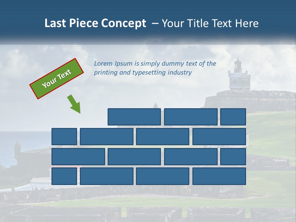 A Castle On Top Of A Hill Near The Ocean PowerPoint Template