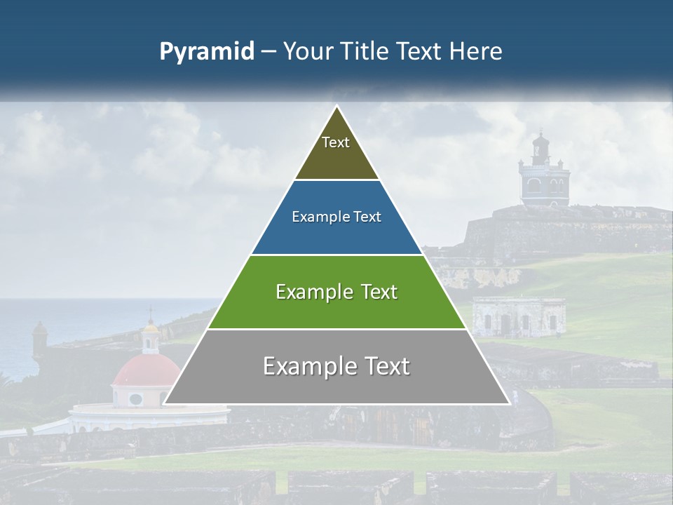 A Castle On Top Of A Hill Near The Ocean PowerPoint Template