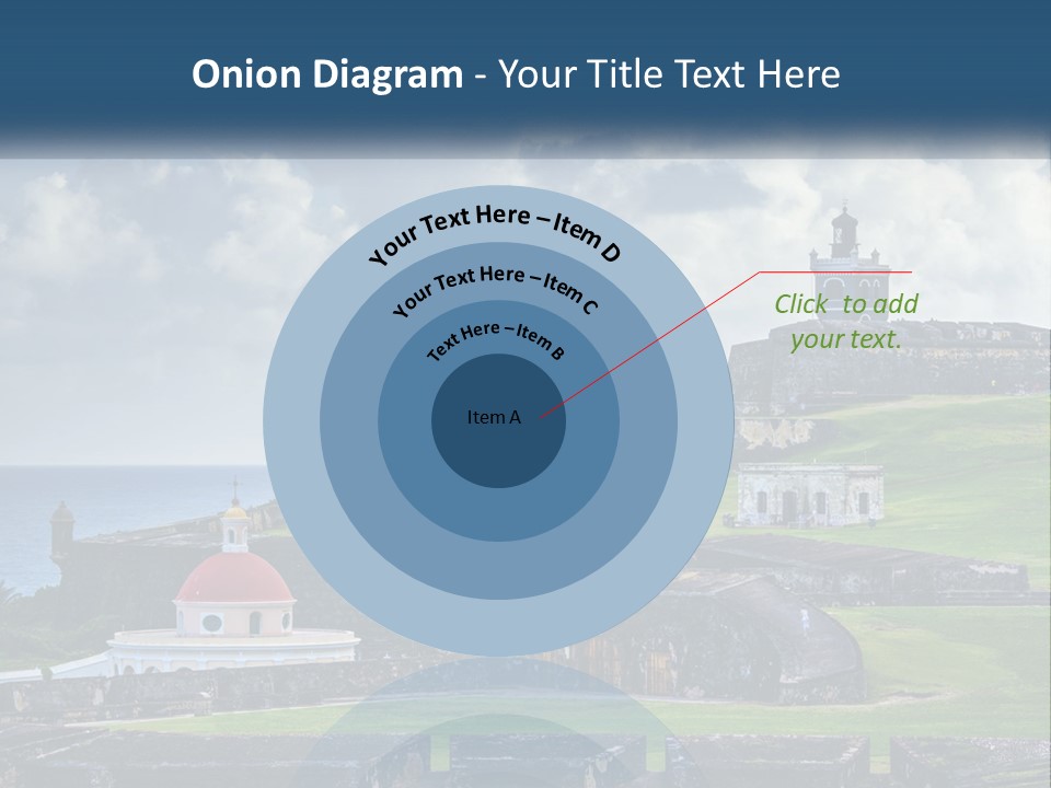 A Castle On Top Of A Hill Near The Ocean PowerPoint Template