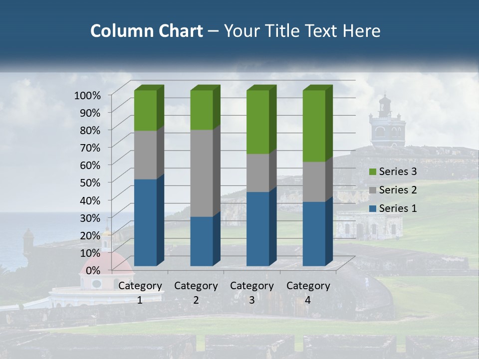 A Castle On Top Of A Hill Near The Ocean PowerPoint Template