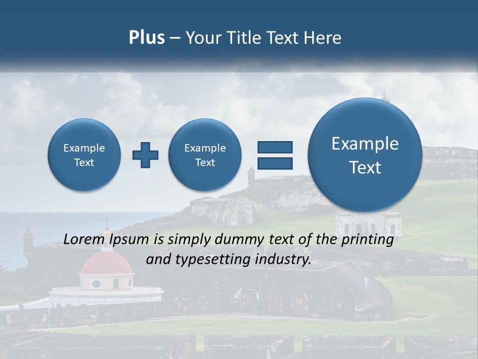 A Castle On Top Of A Hill Near The Ocean PowerPoint Template