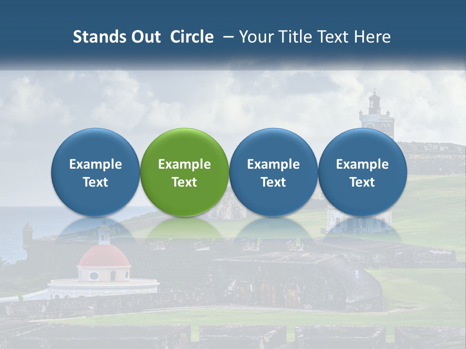 A Castle On Top Of A Hill Near The Ocean PowerPoint Template