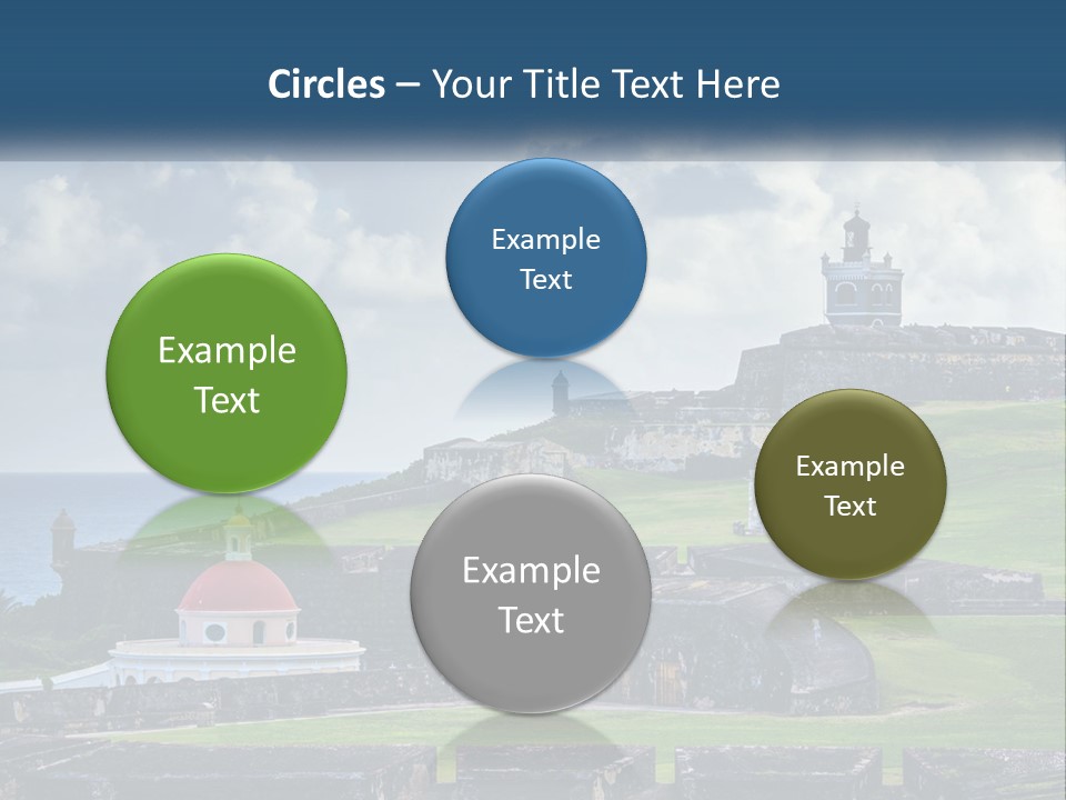 A Castle On Top Of A Hill Near The Ocean PowerPoint Template