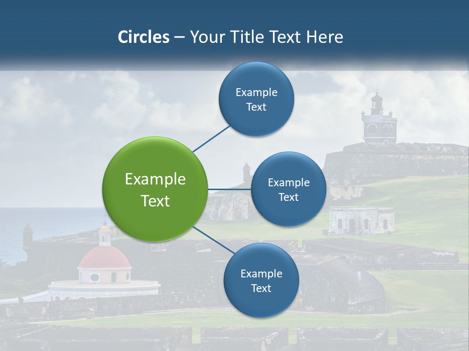 A Castle On Top Of A Hill Near The Ocean PowerPoint Template