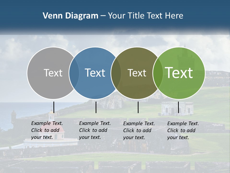 A Castle On Top Of A Hill Near The Ocean PowerPoint Template