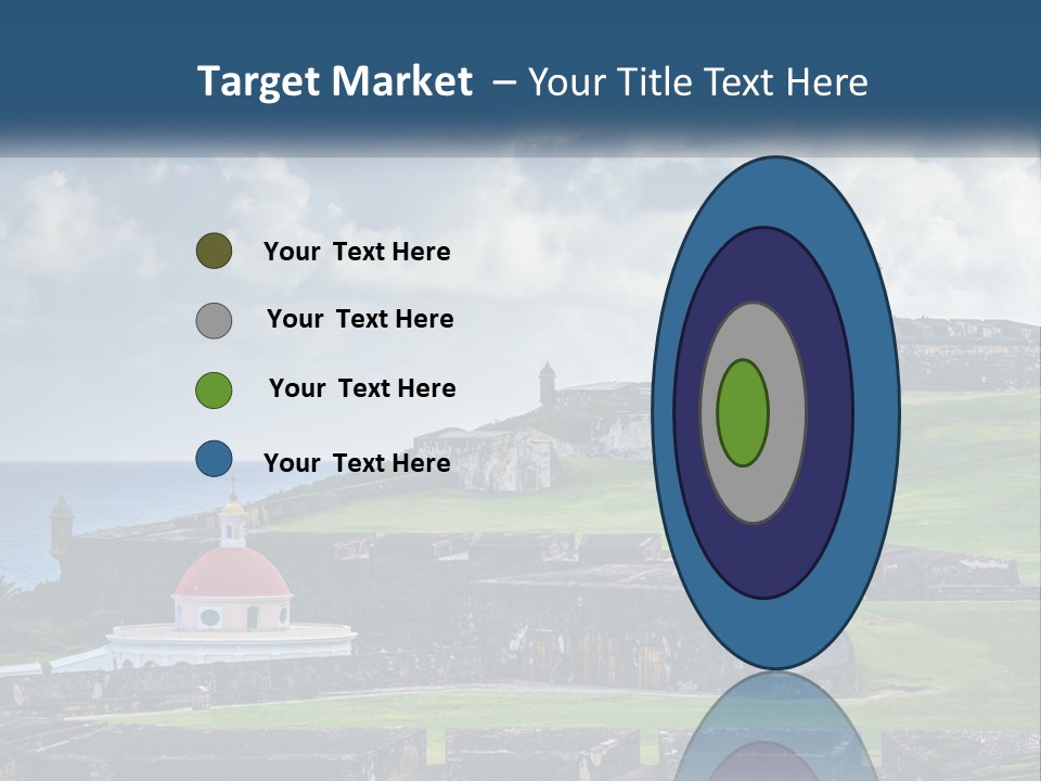 A Castle On Top Of A Hill Near The Ocean PowerPoint Template