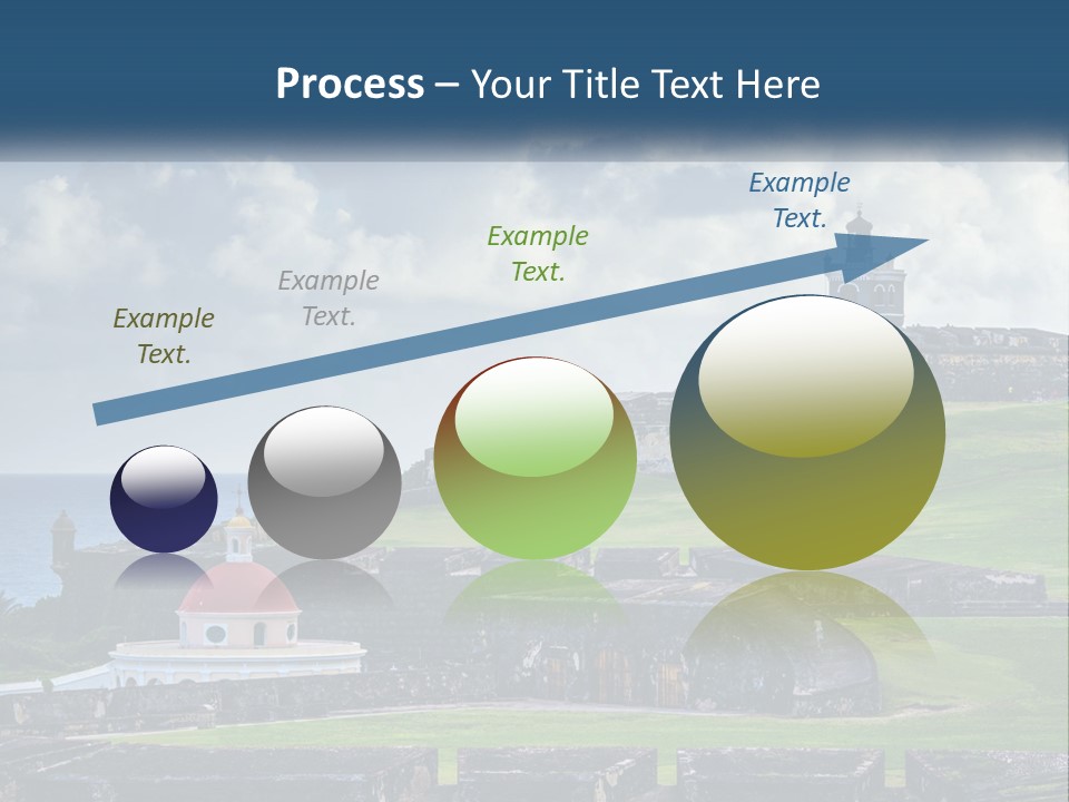 A Castle On Top Of A Hill Near The Ocean PowerPoint Template