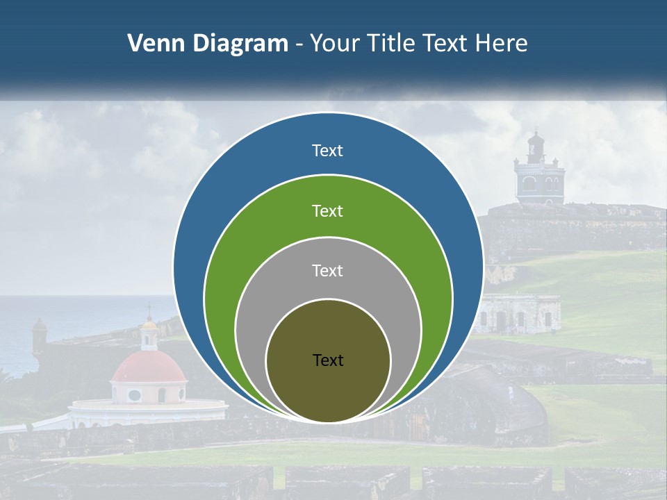 A Castle On Top Of A Hill Near The Ocean PowerPoint Template