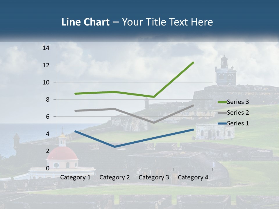 A Castle On Top Of A Hill Near The Ocean PowerPoint Template