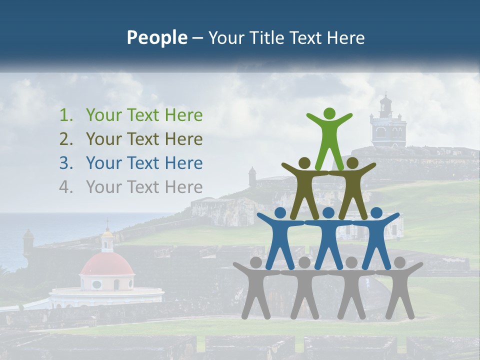 A Castle On Top Of A Hill Near The Ocean PowerPoint Template