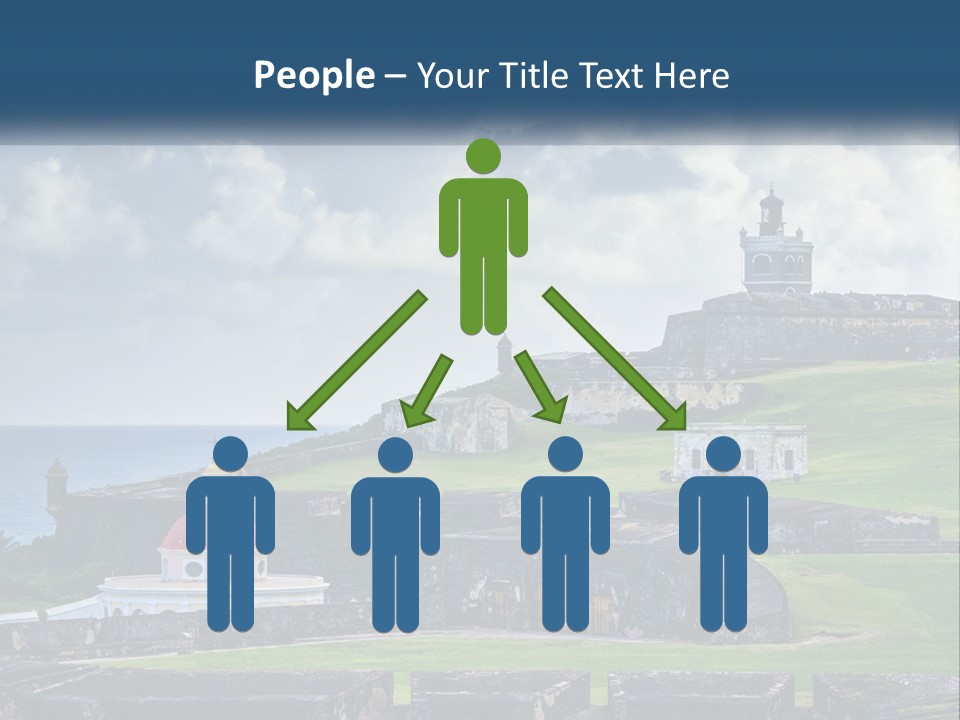 A Castle On Top Of A Hill Near The Ocean PowerPoint Template