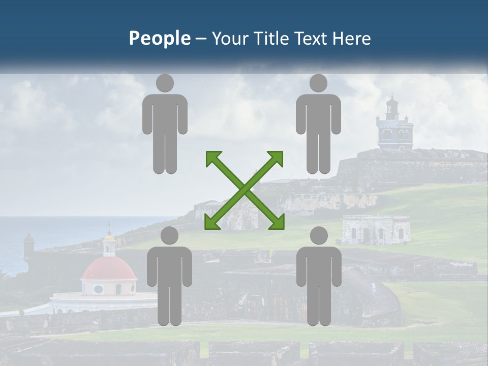 A Castle On Top Of A Hill Near The Ocean PowerPoint Template