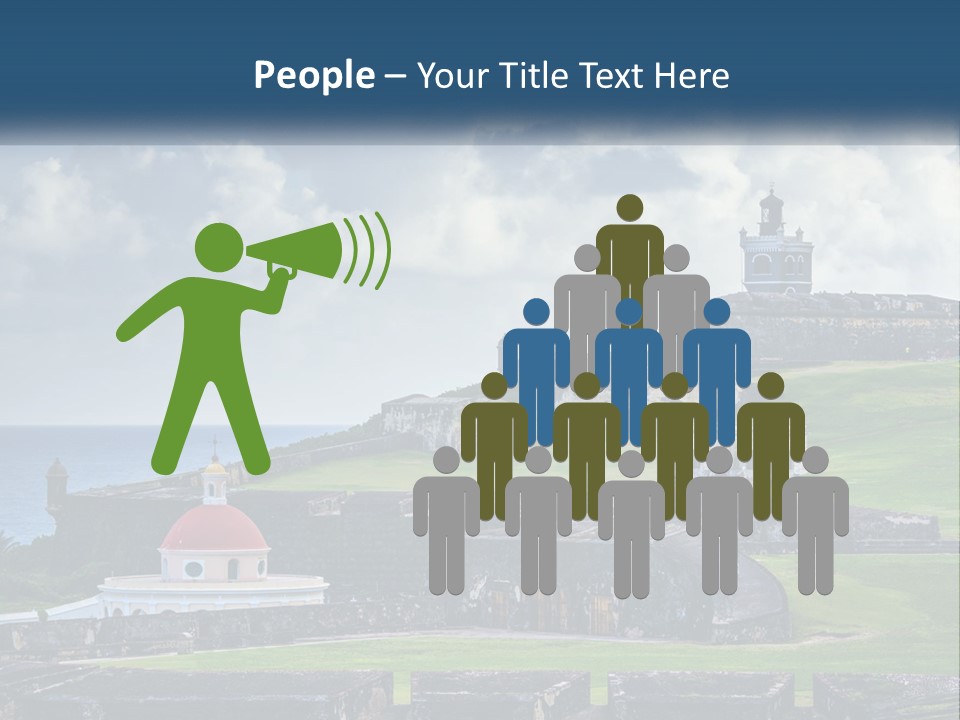 A Castle On Top Of A Hill Near The Ocean PowerPoint Template