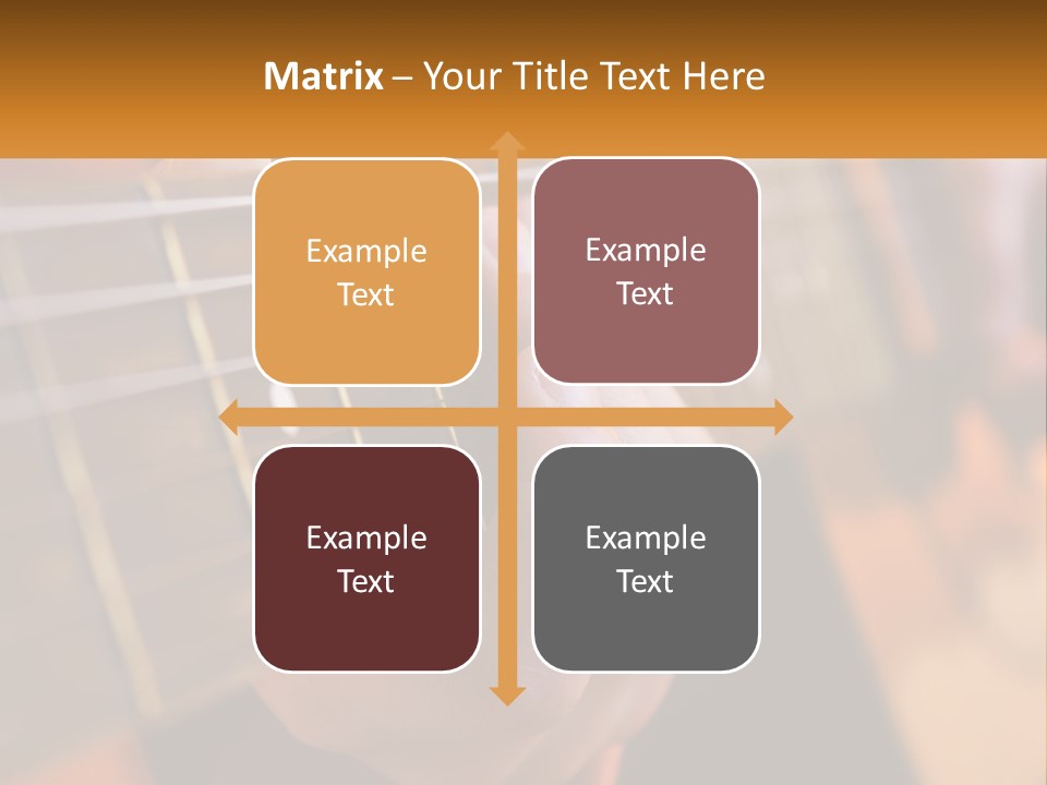A Person Playing A Guitar With A Name Of Presentation PowerPoint Template