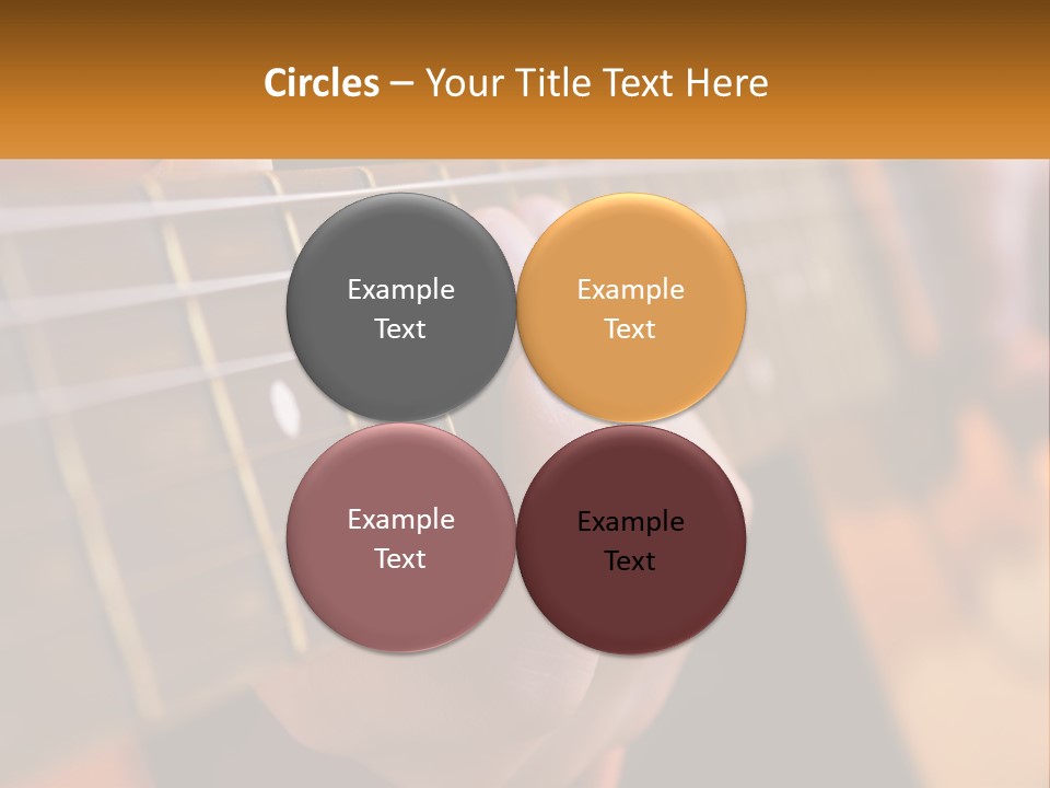A Person Playing A Guitar With A Name Of Presentation PowerPoint Template
