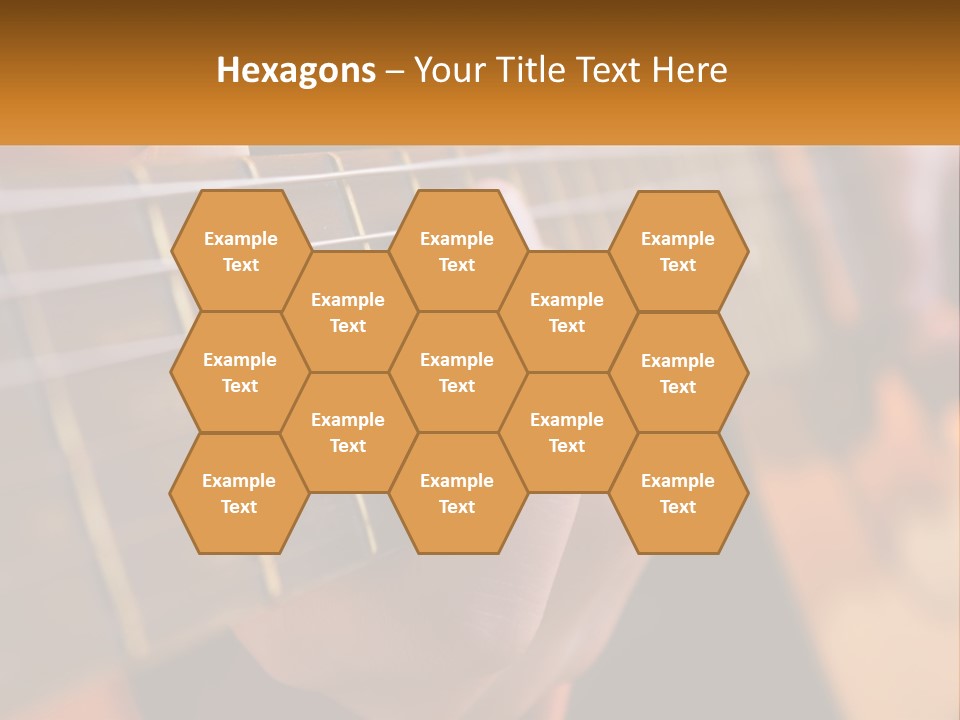 A Person Playing A Guitar With A Name Of Presentation PowerPoint Template