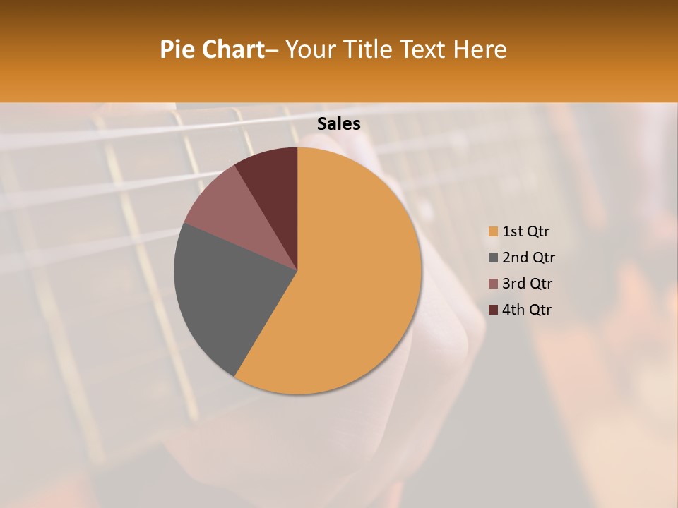A Person Playing A Guitar With A Name Of Presentation PowerPoint Template