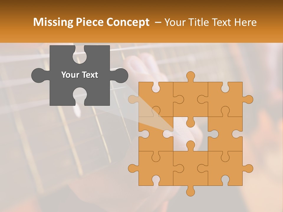 A Person Playing A Guitar With A Name Of Presentation PowerPoint Template