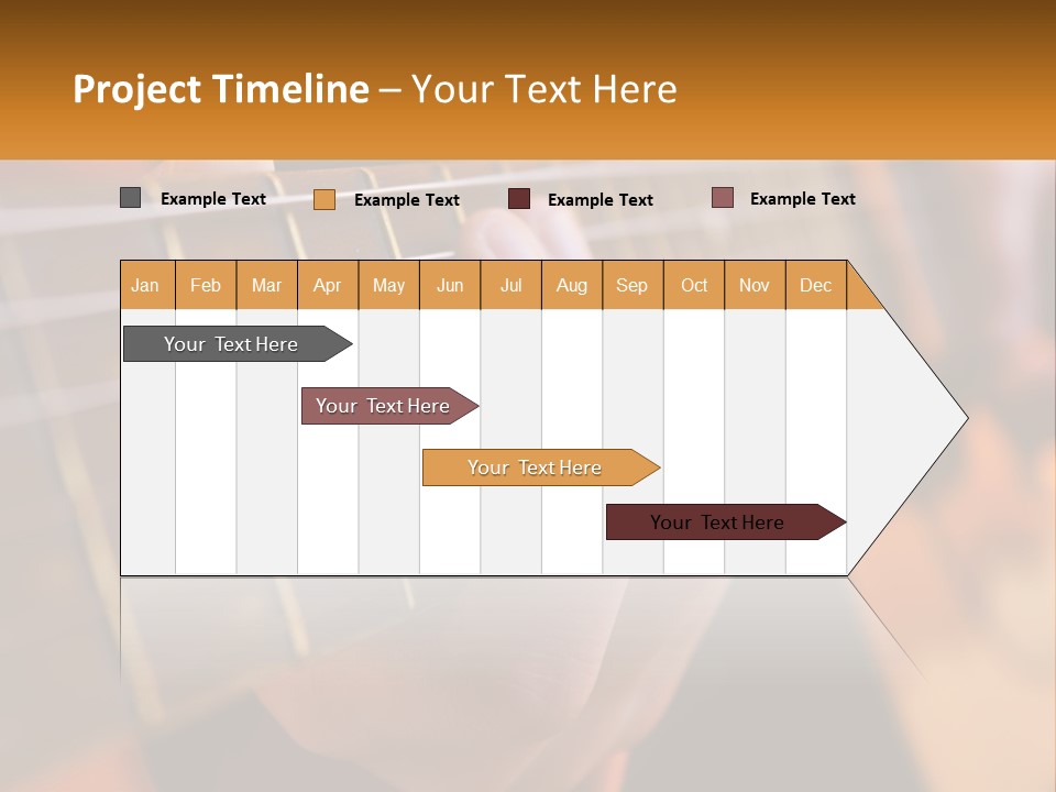 A Person Playing A Guitar With A Name Of Presentation PowerPoint Template