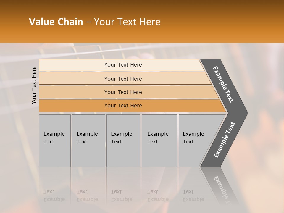 A Person Playing A Guitar With A Name Of Presentation PowerPoint Template