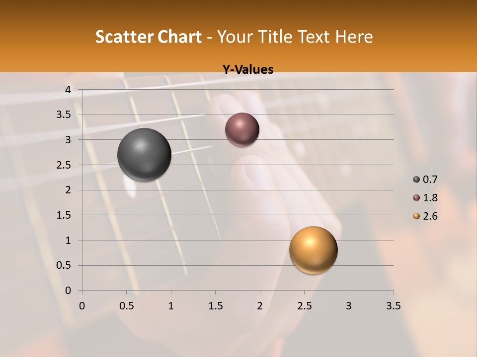 A Person Playing A Guitar With A Name Of Presentation PowerPoint Template