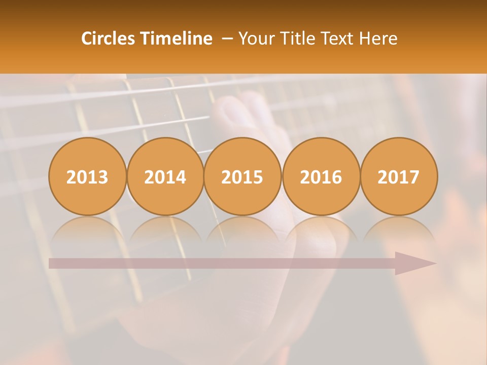 A Person Playing A Guitar With A Name Of Presentation PowerPoint Template