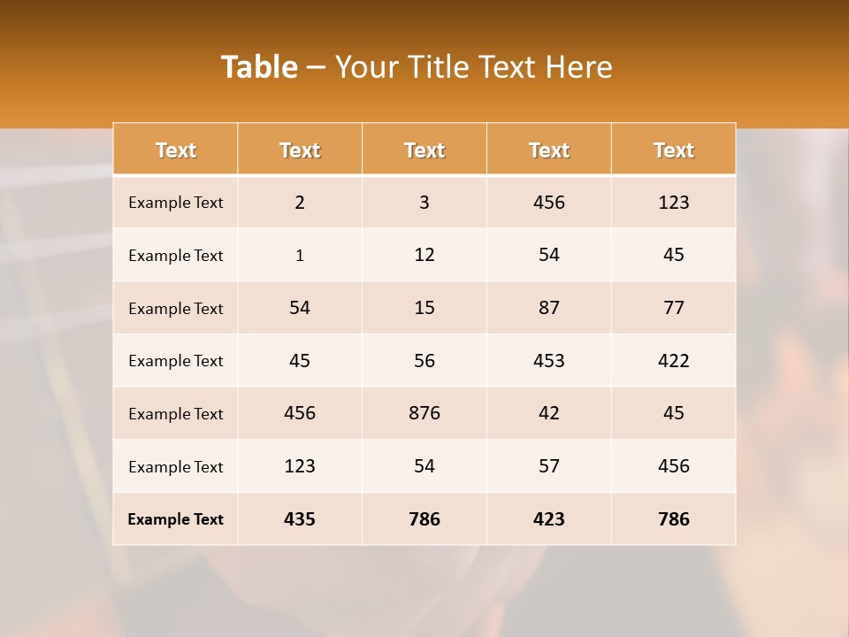 A Person Playing A Guitar With A Name Of Presentation PowerPoint Template