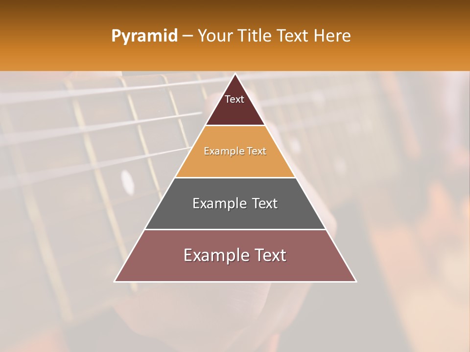A Person Playing A Guitar With A Name Of Presentation PowerPoint Template
