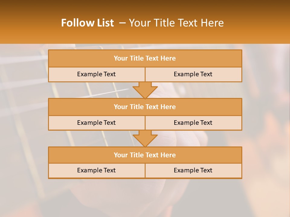 A Person Playing A Guitar With A Name Of Presentation PowerPoint Template