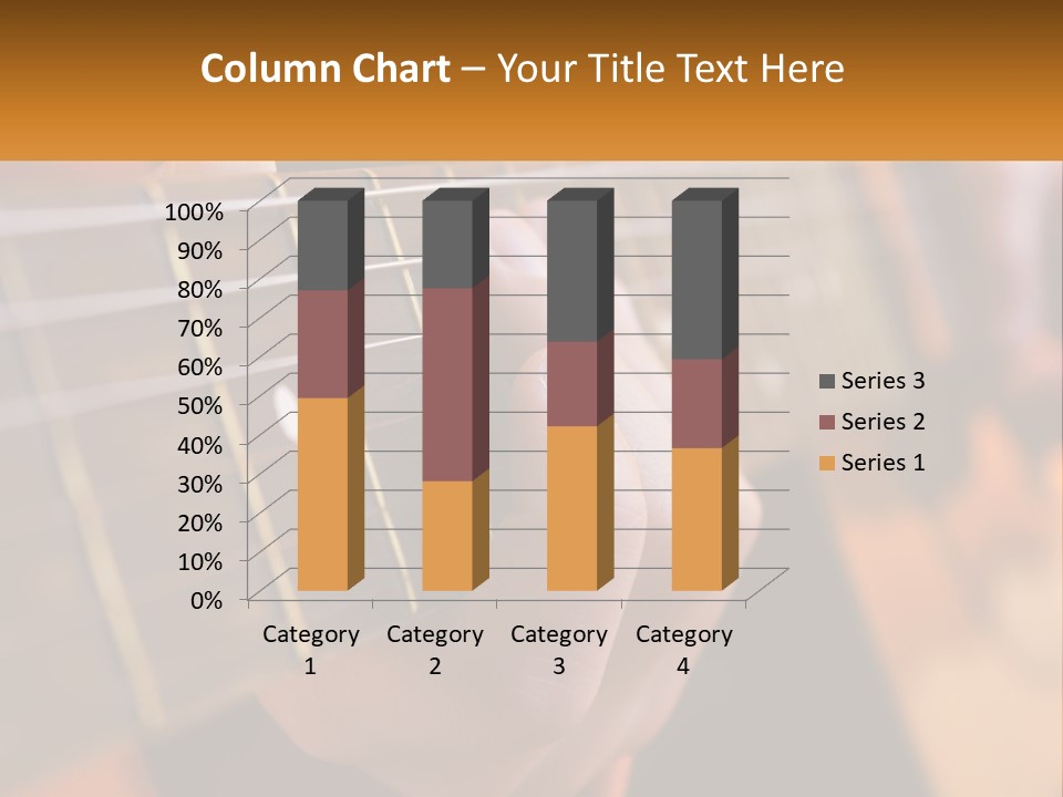 A Person Playing A Guitar With A Name Of Presentation PowerPoint Template