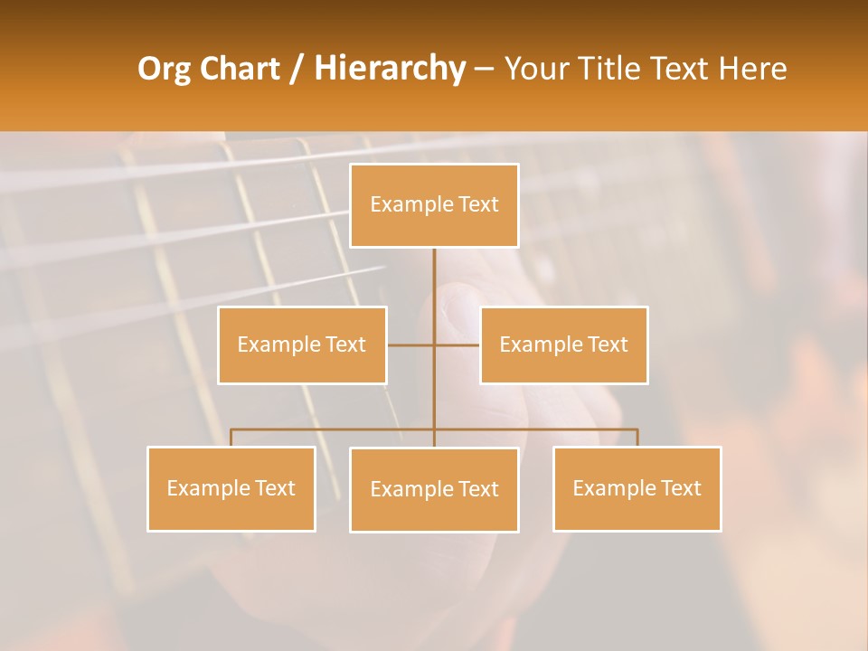 A Person Playing A Guitar With A Name Of Presentation PowerPoint Template