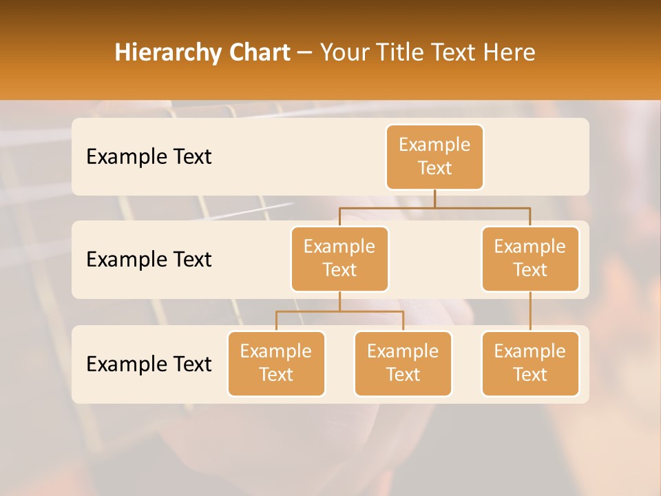 A Person Playing A Guitar With A Name Of Presentation PowerPoint Template