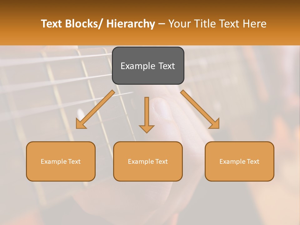 A Person Playing A Guitar With A Name Of Presentation PowerPoint Template