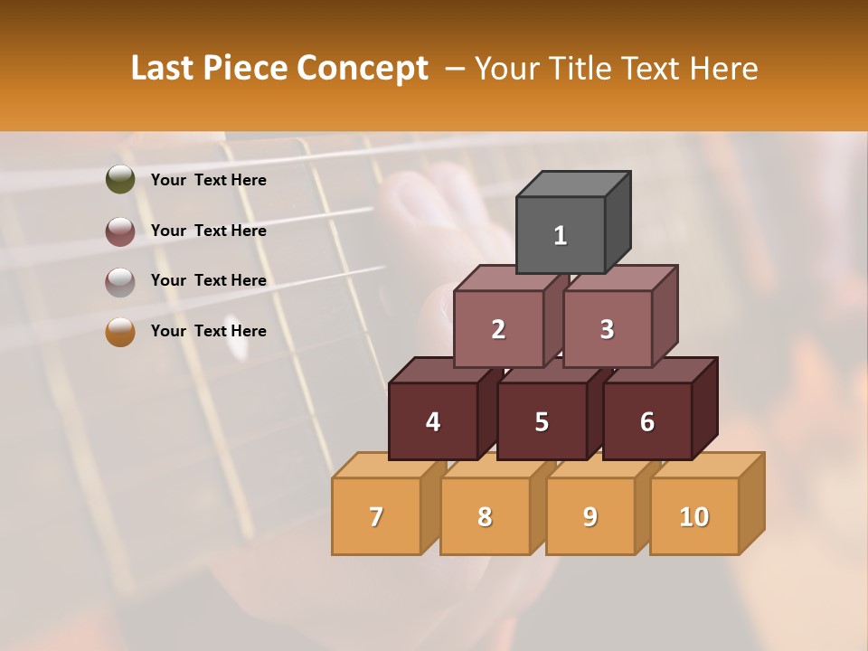 A Person Playing A Guitar With A Name Of Presentation PowerPoint Template